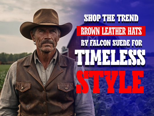 Shop the Trend: Brown Leather Hats by Falcon Suede for Timeless Style