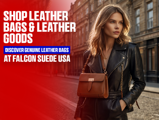 Shop Leather Bags & Leather Goods : Discover Genuine Leather Bags at Falcon Suede USA