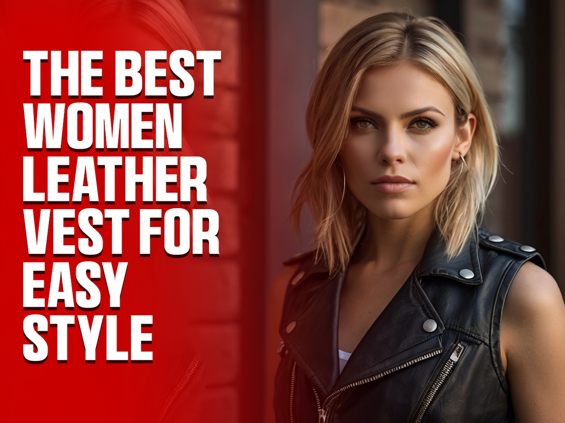 The Best Women Leather Vest for Easy Style