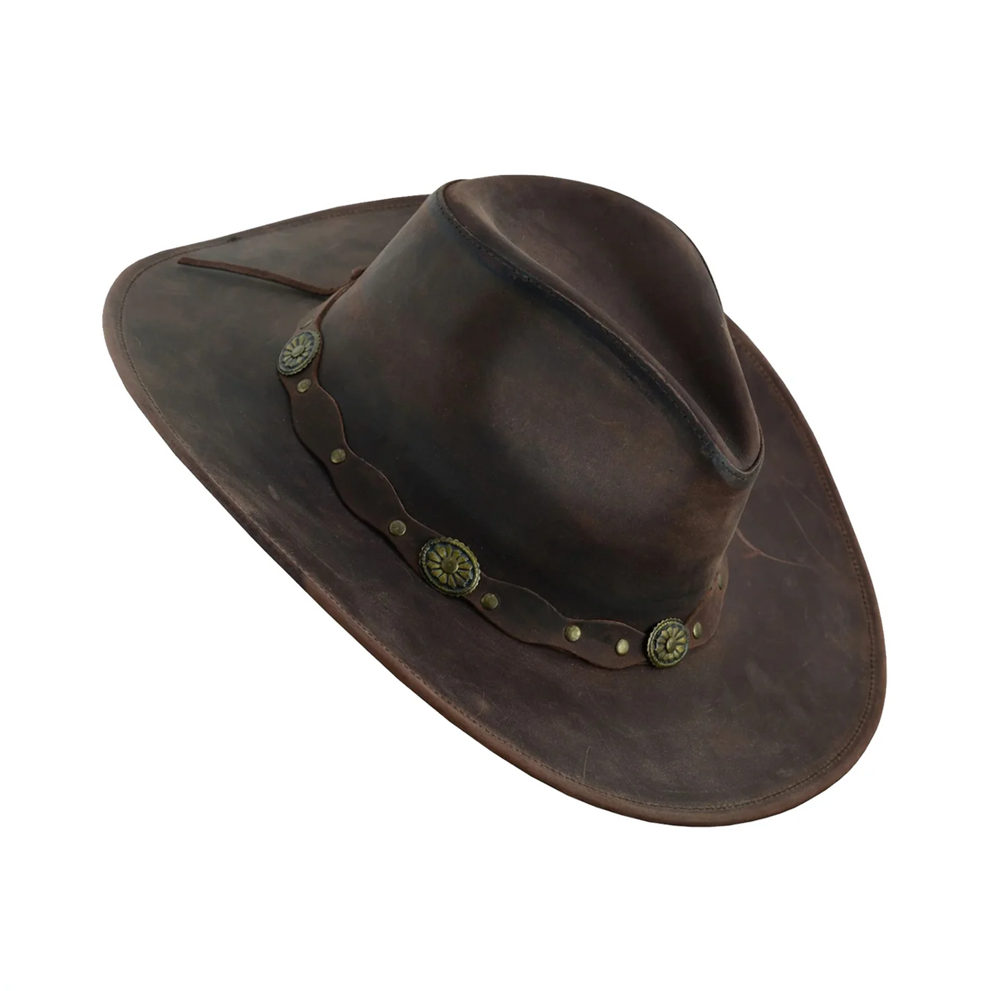 Leather Cowboy Hat for Men and Women - Deadwood Style