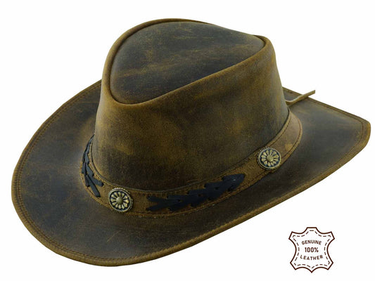 leather cowboy hats