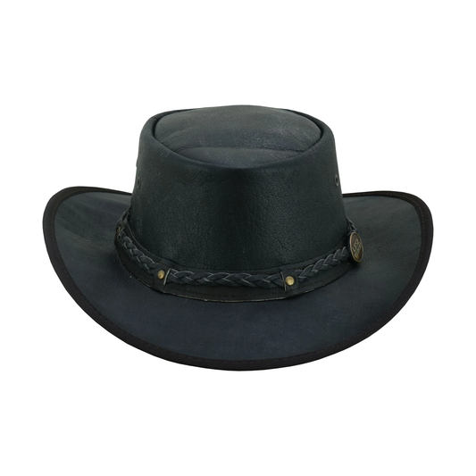 Unisex leather hat for men and women