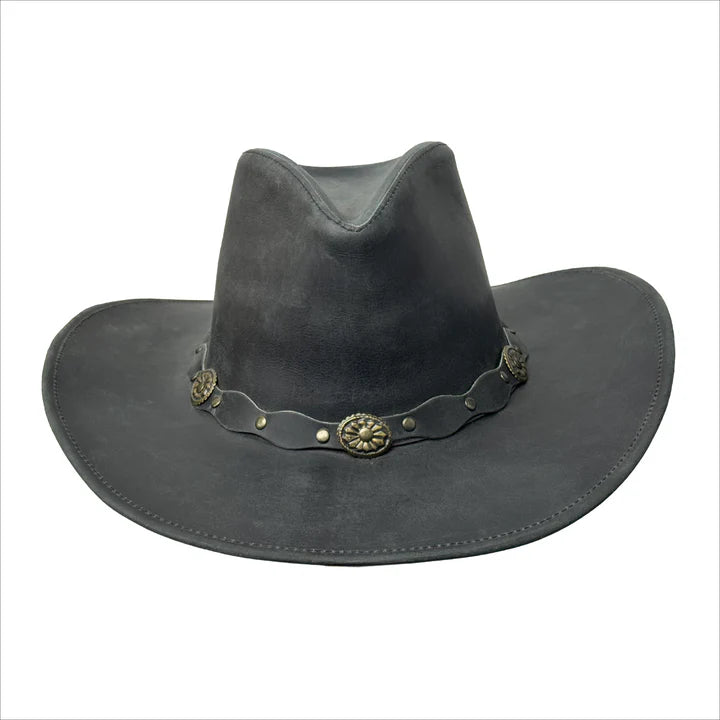 Leather Cowboy Hat for Men and Women - Deadwood Style