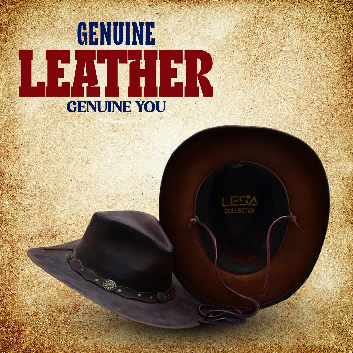 Leather Cowboy Hats