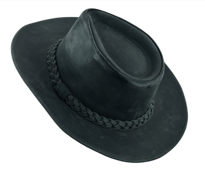 THUNDER Leather Cowboy Western Hat