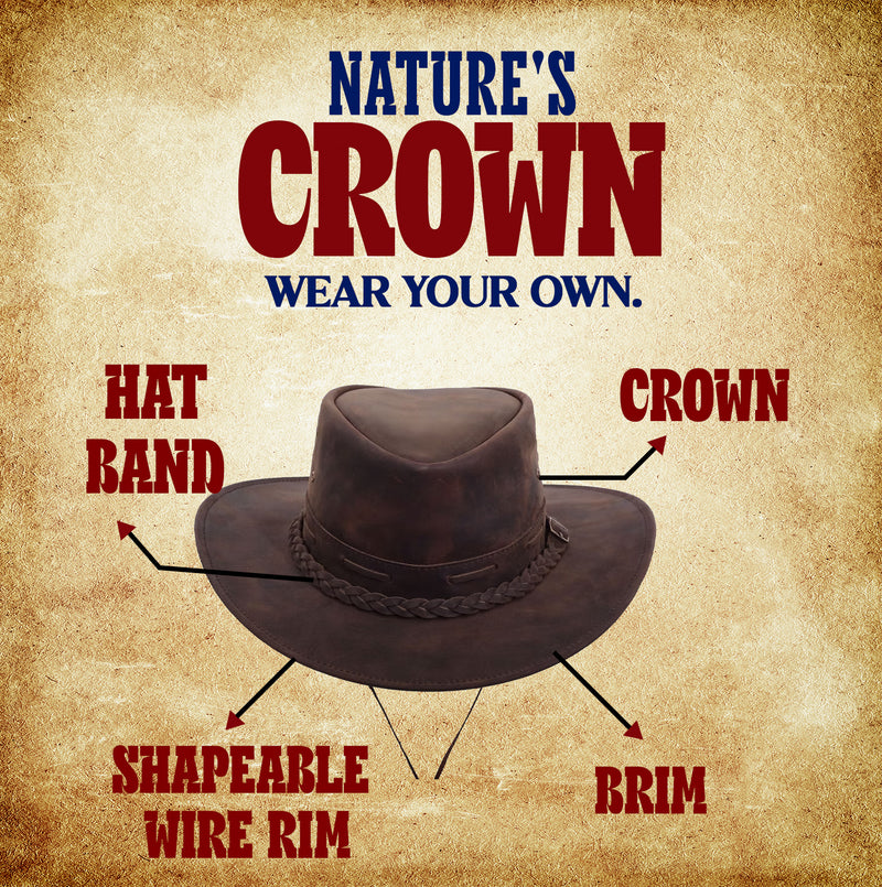 leather cowboy hat