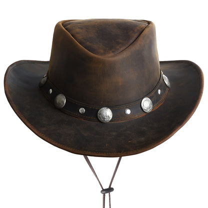 Shop brown Leather Hat