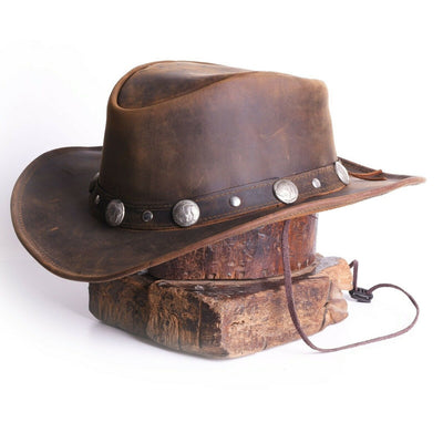 Shop brown Leather Hat