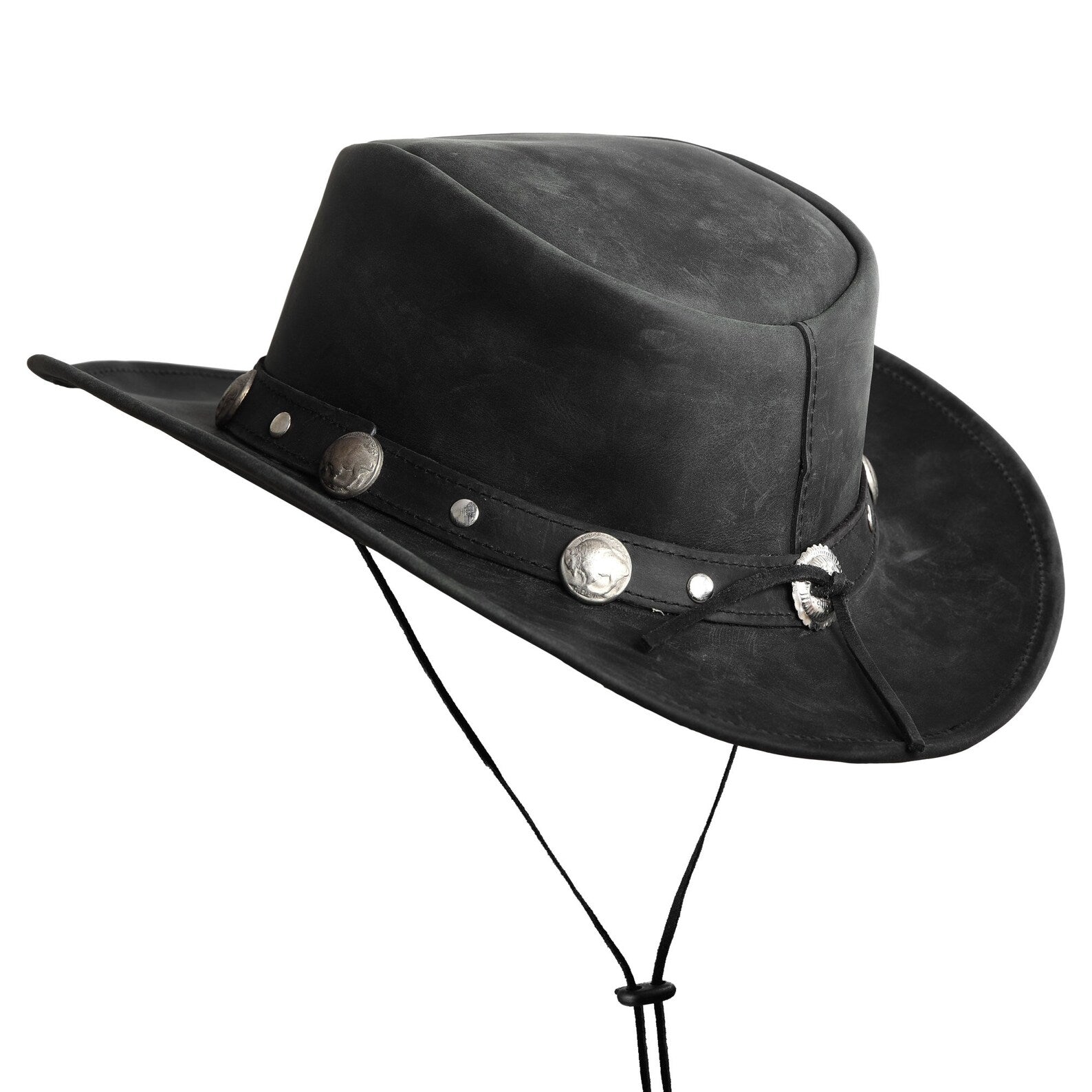 Shop brown Leather Hat